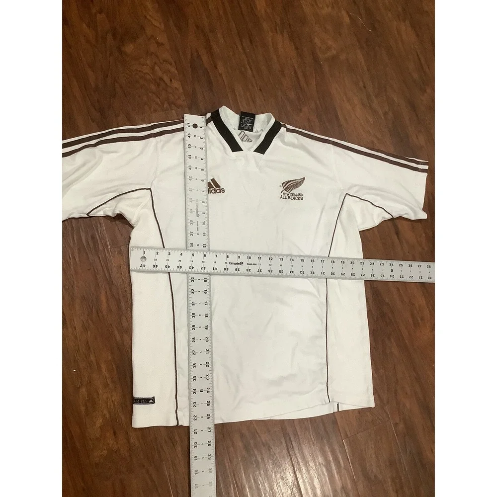 Adidas New Zealand All Blacks Rugby Jersey Mens Medium Short Sleeve Athlete